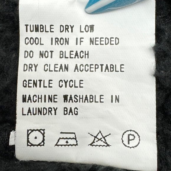 Fleece Open Front Hooded Fuzzy Cardigan w/ Pocket Women XL Black Utyful - Picture 6 of 7